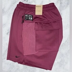 NIKE Dri Fit ADV A.P.S Tech Lab Pack Air Training Shorts Mens Size MEDIUM Merlot